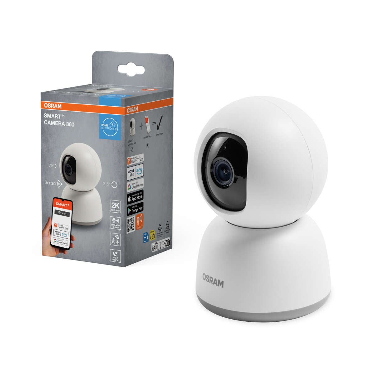 Osram Smart+ WiFi 360 sikkerhetskamera