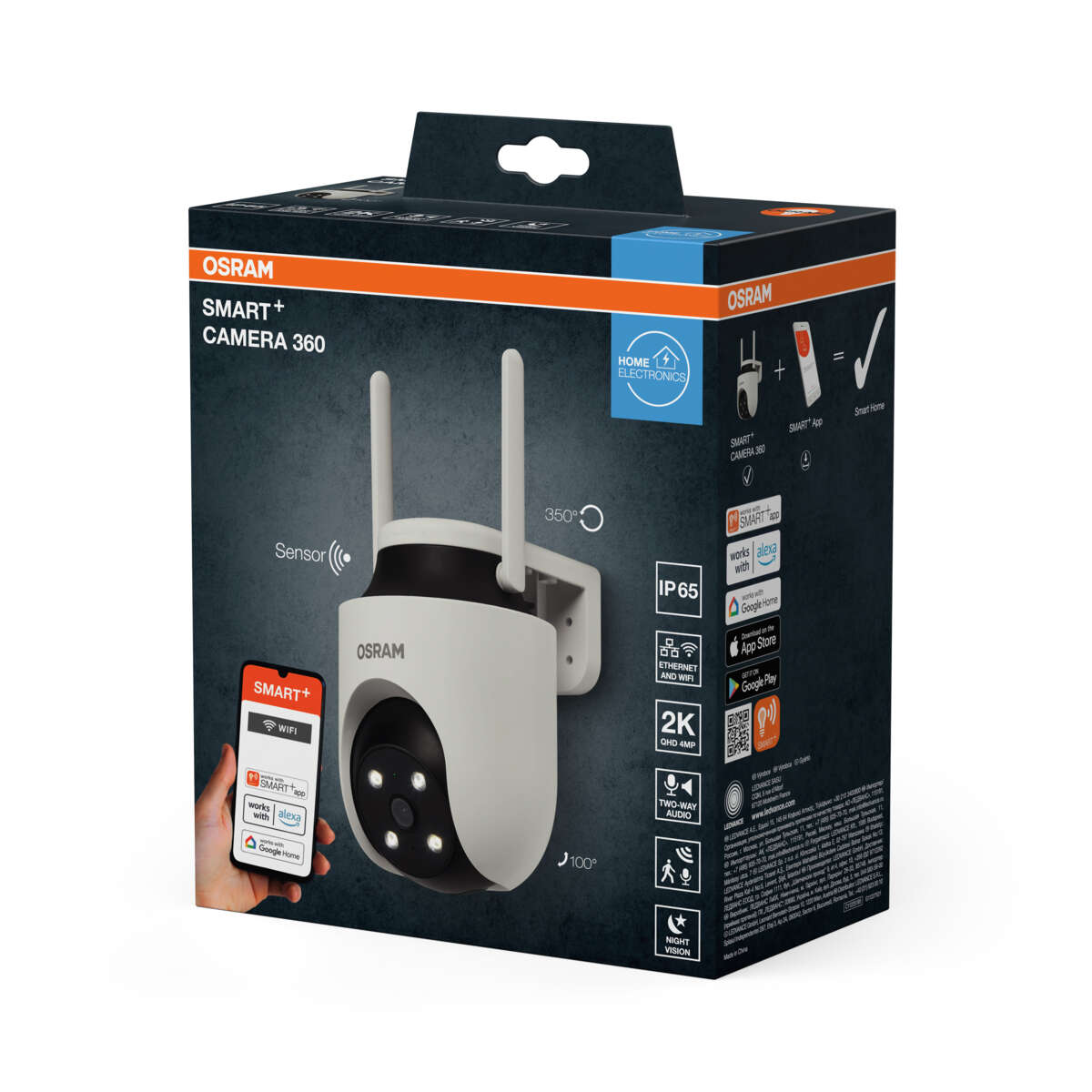 Osram Smart+ WiFi 360 sikkerhetskamera
