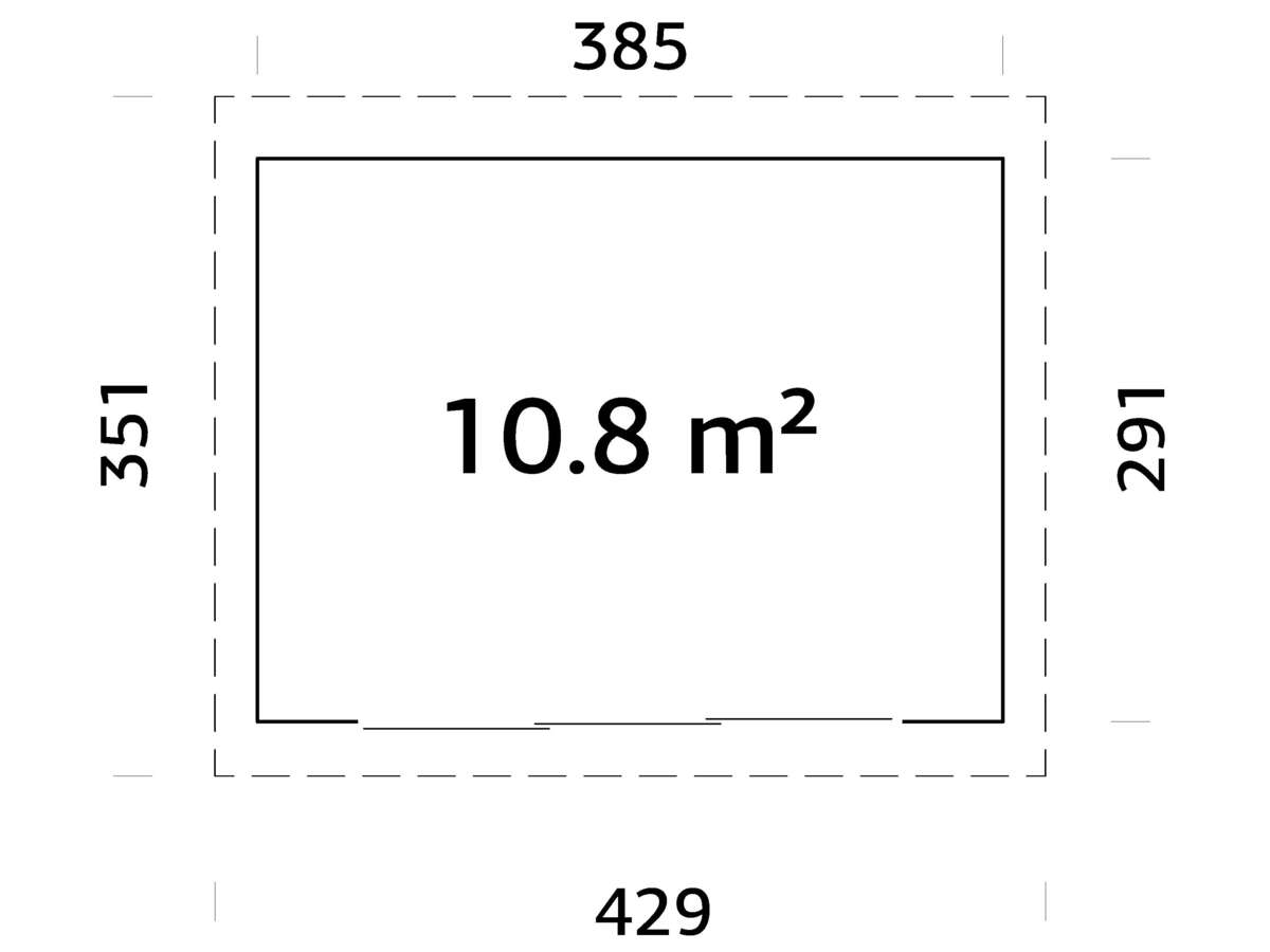 Palmako Lydia Slide hagestue 10.8 m²