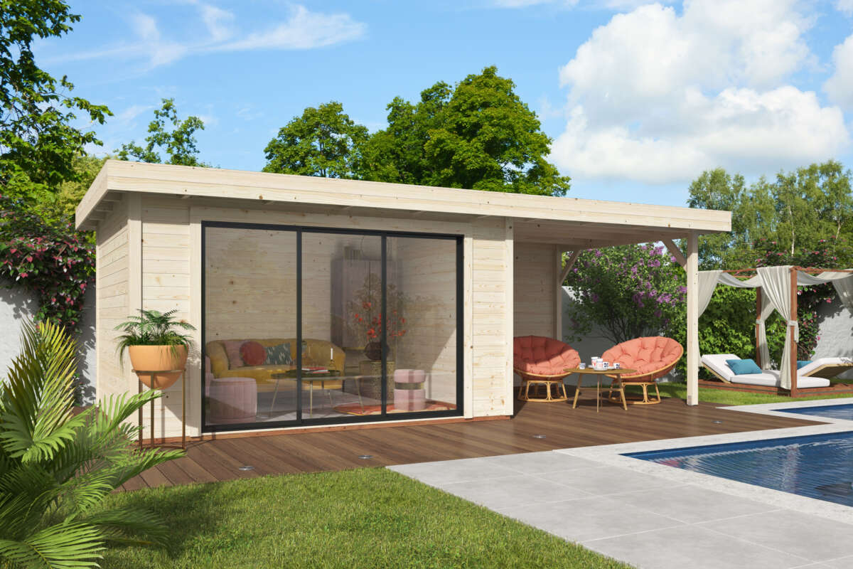 Palmako Lydia Slide hagestue 10,8+7,6 m²