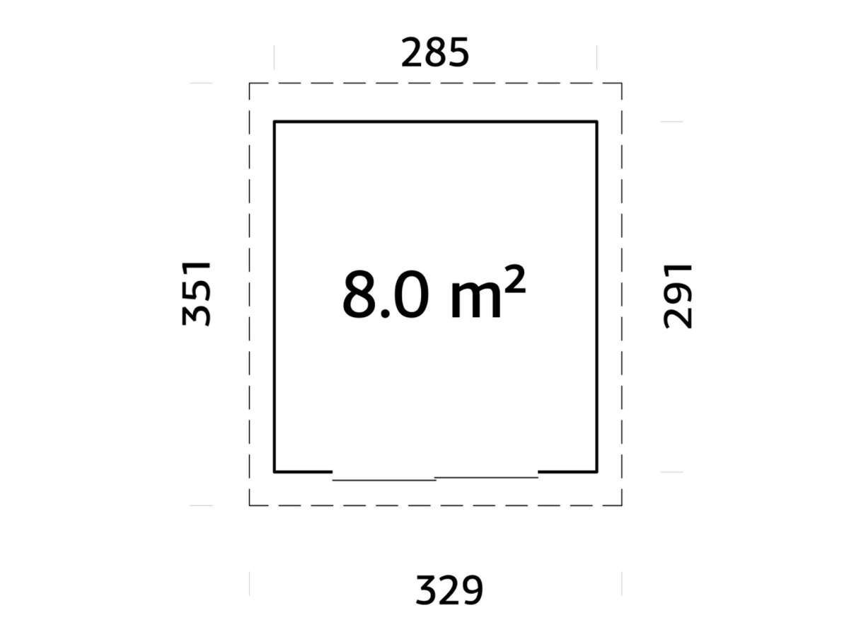 Palmako Lydia Slide hagestue 8.0 m²