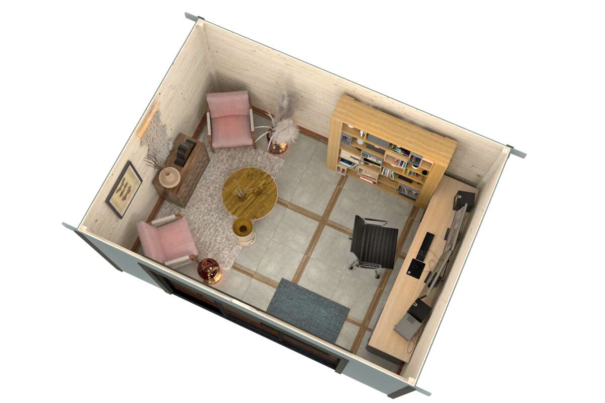 Palmako Lydia Slide hagestue 14.4 m²