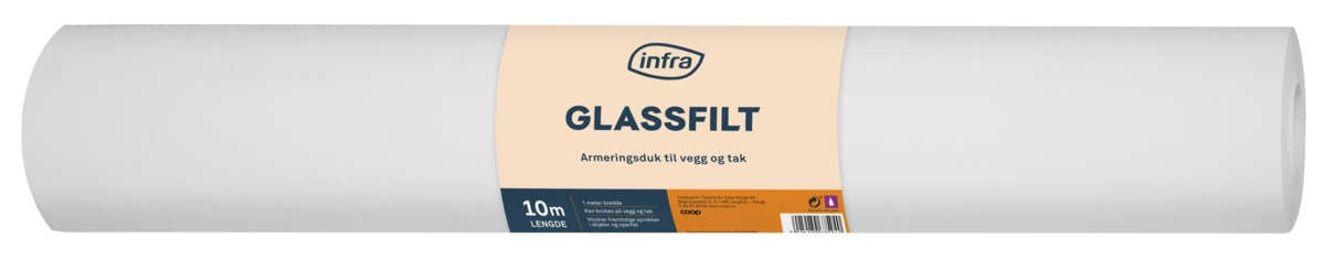 Infra 610-10 slett glassfilt armeringsduk