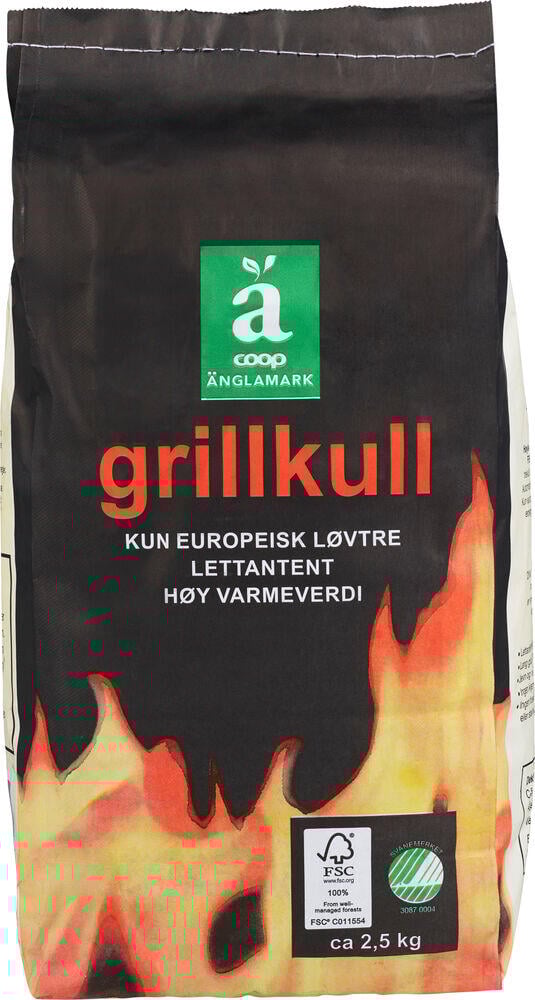 Änglamark grillkull, 2,5 kg