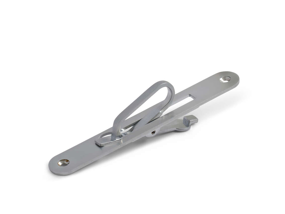 Habo 292 børstet krom skyvedørsring