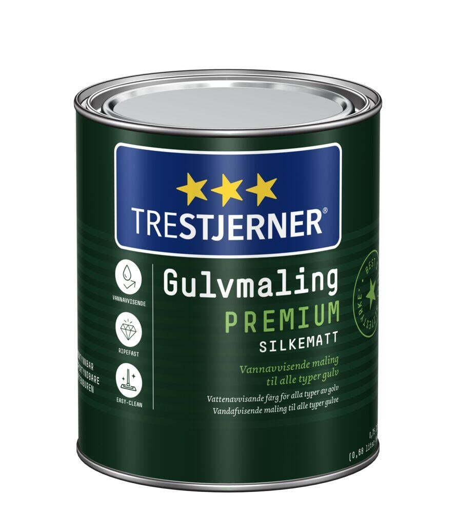 Trestjerner 15/slilkematt Premium gulvmaling