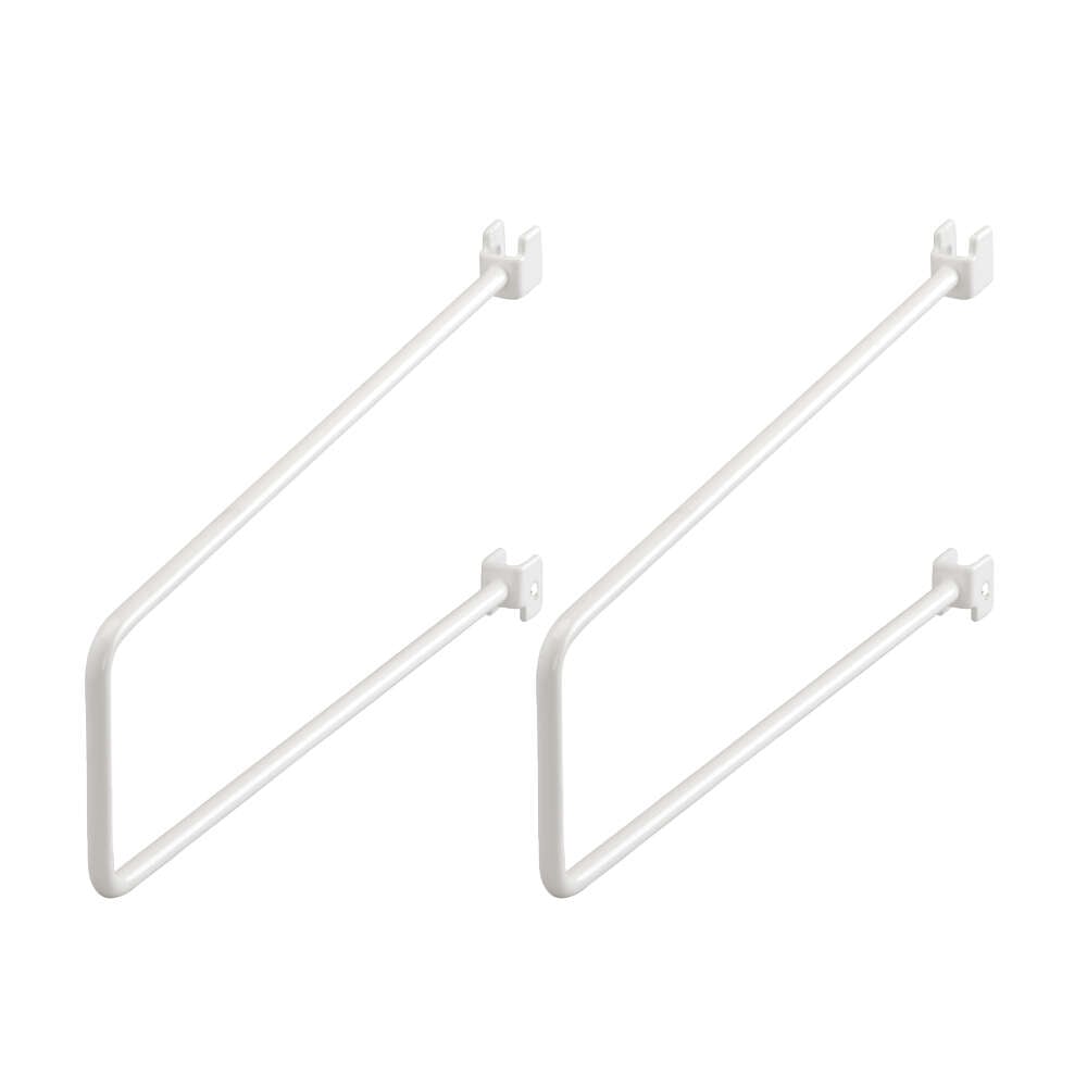 Elfa 250 mm graphite bokstøtte for skinne 2-pk