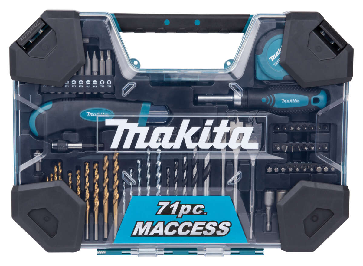 Makita Maccess Bor- og bitssett, 71 deler