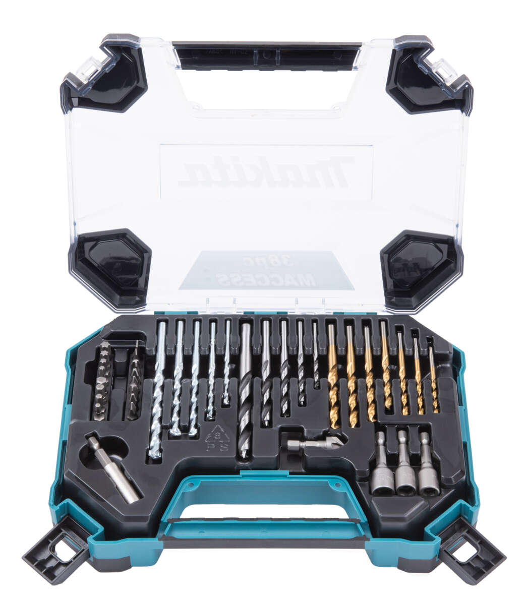 Makita Maccess Bor- og bitssett 38 deler