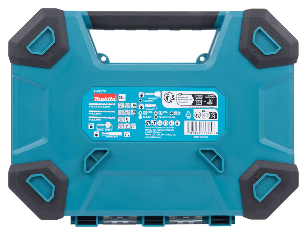 Makita Maccess Bor- og bitssett 38 deler