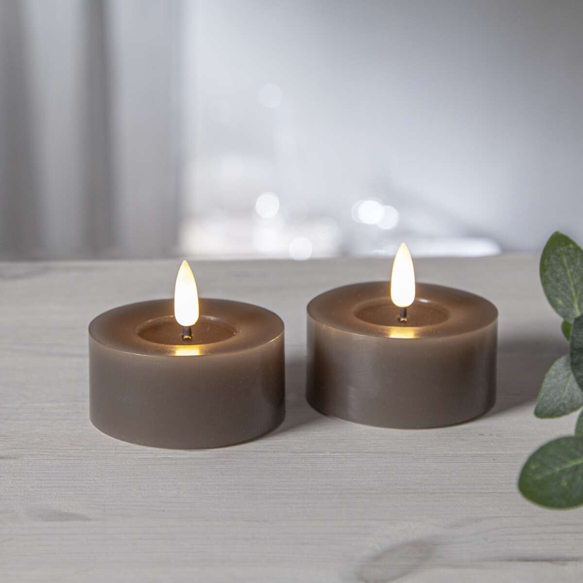 Flamme Flow LED t-lys 2-pk
