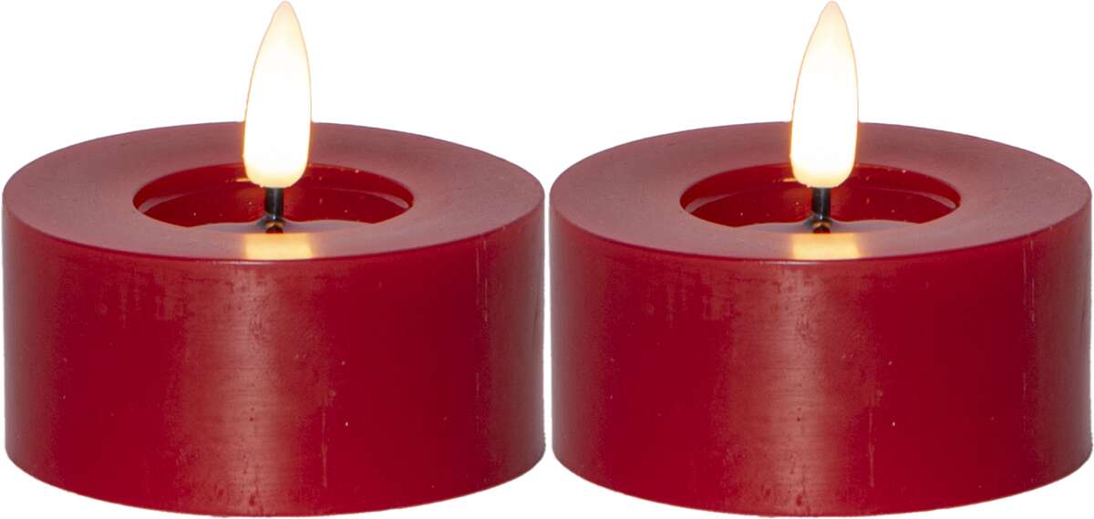 Flamme Flow LED t-lys 2-pk