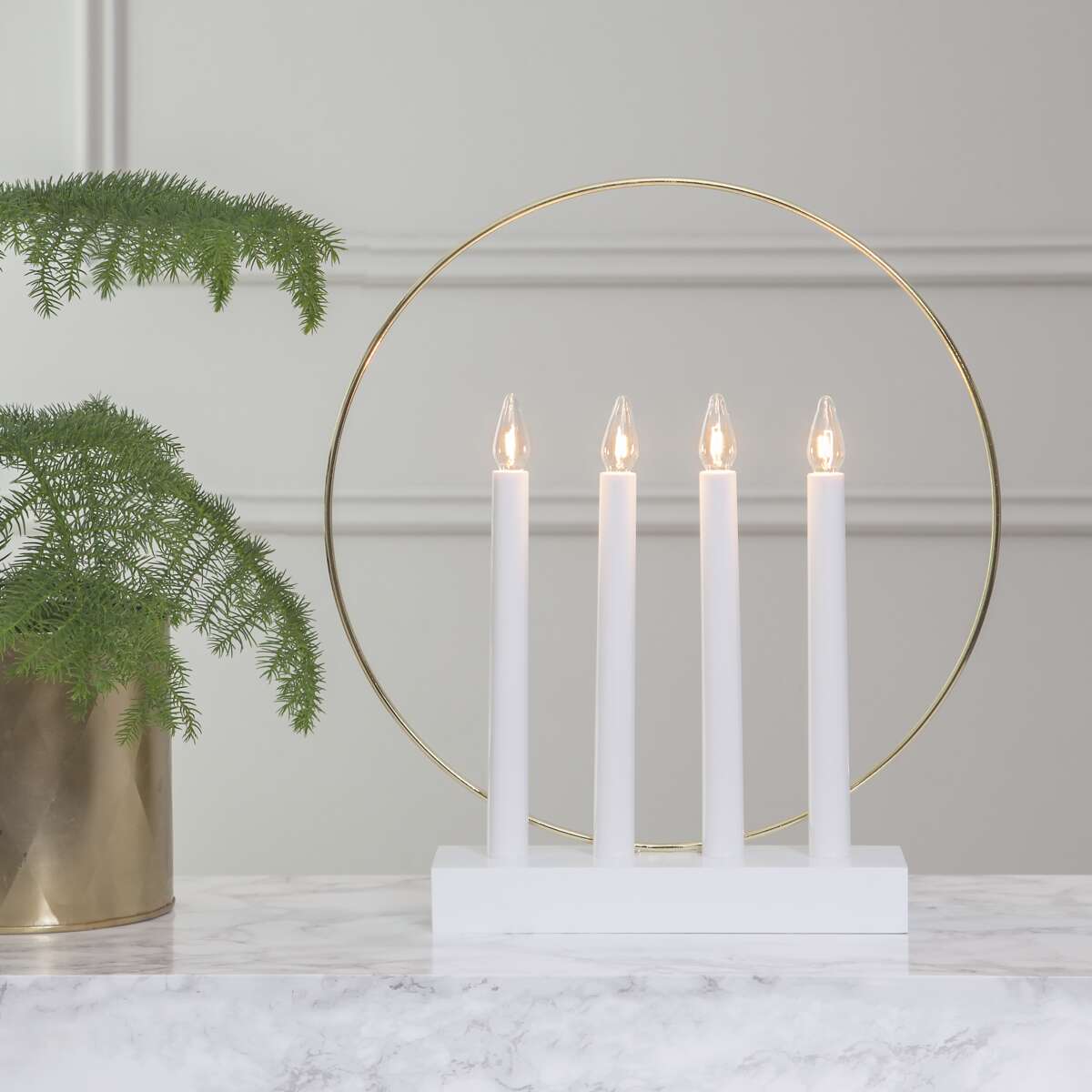 Glossy LED-lys adventsstake