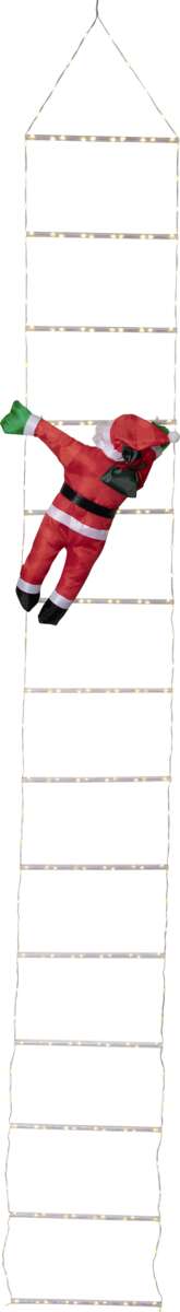 Ladde LED-lys nisse i stige