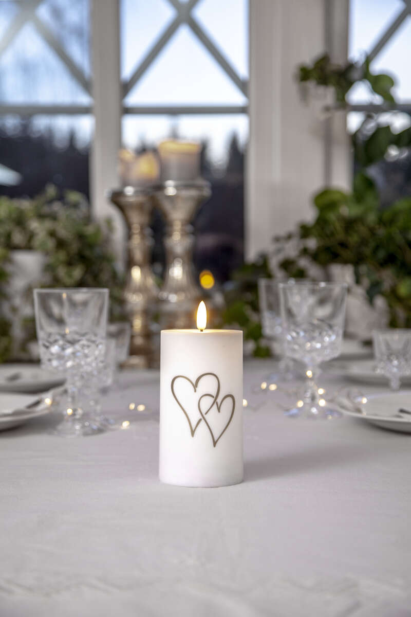 Flamme Heart kubbelys 14 cm