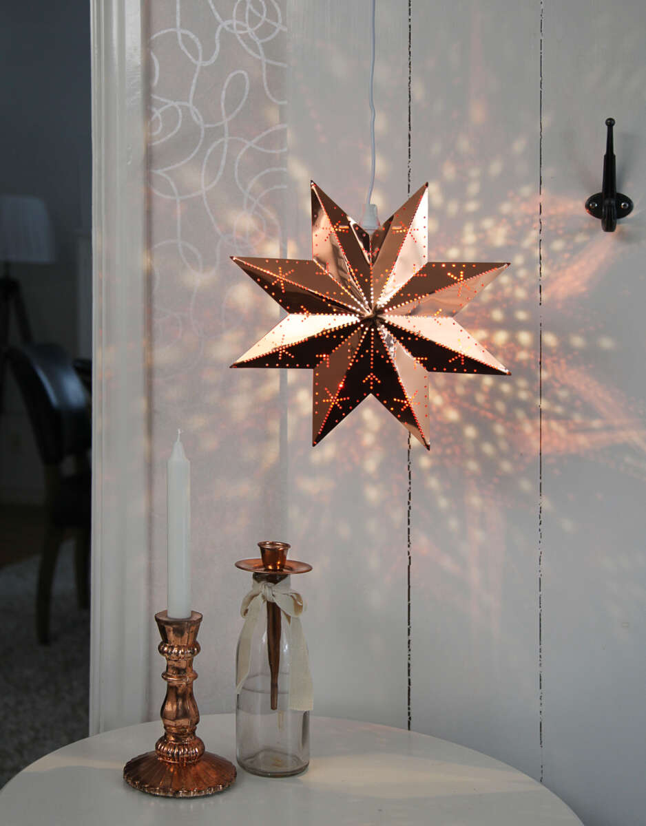 Star Trading Classic stjerne 45 cm kobber