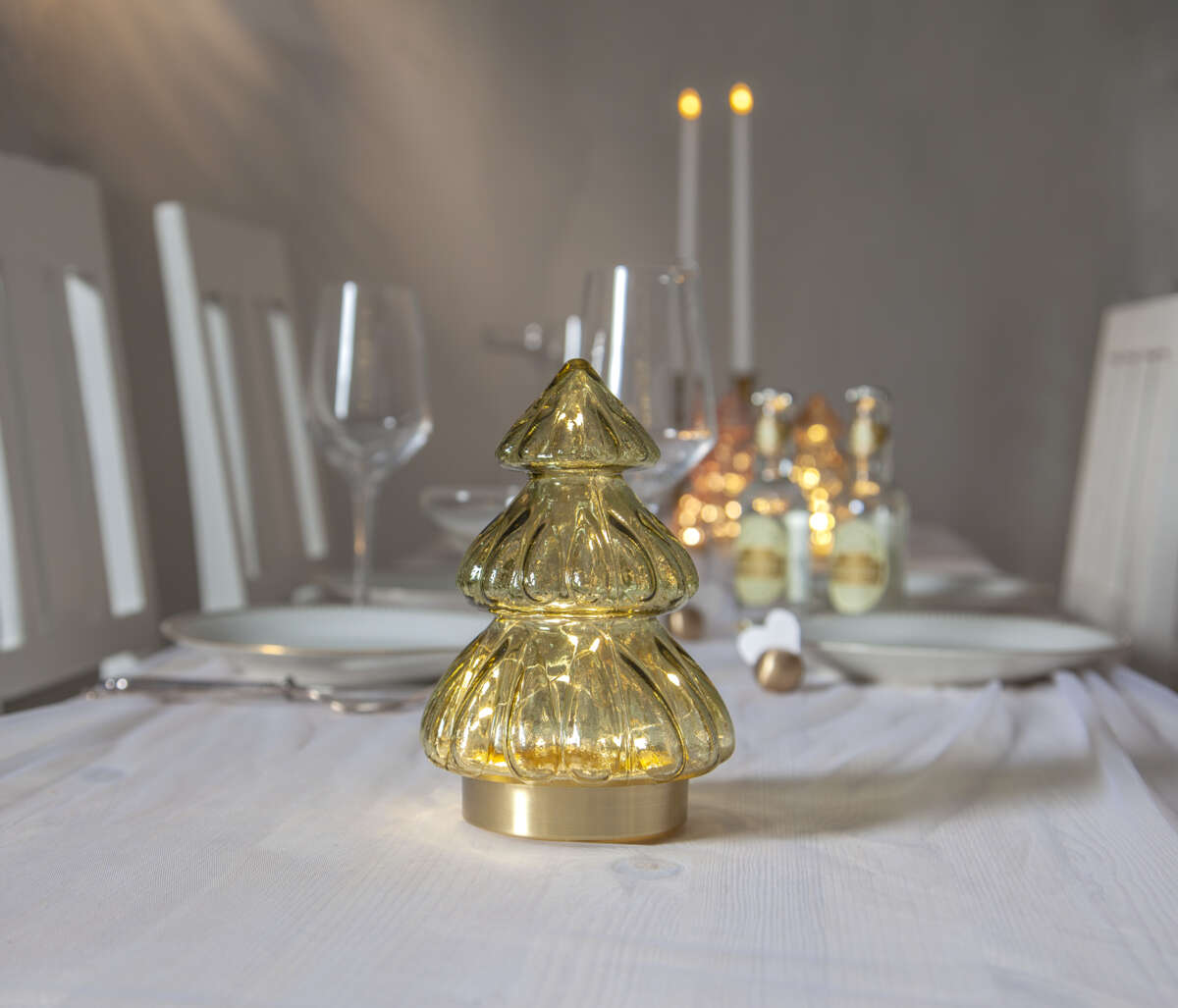 Abete LED juletre i glass