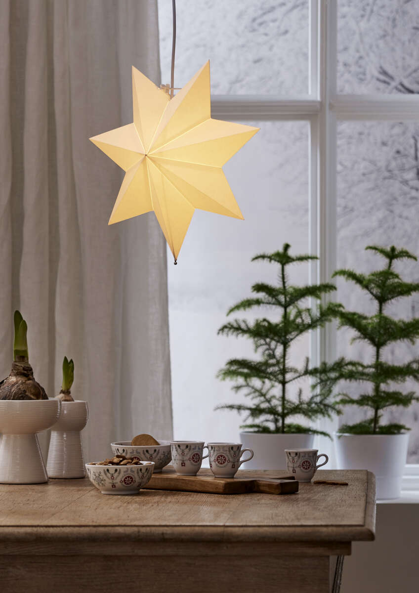 Polar adventstjerne u/lyskilde og oppheng