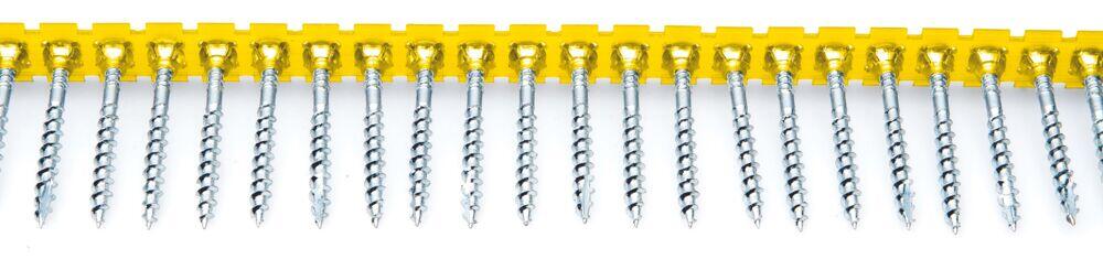 Fast sponplateskrue båndet