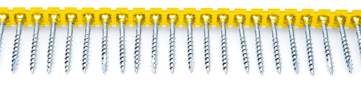 Fast sponplateskrue båndet