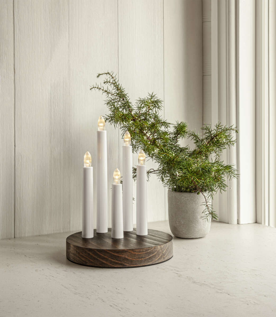 Doris stake 5-lys brun