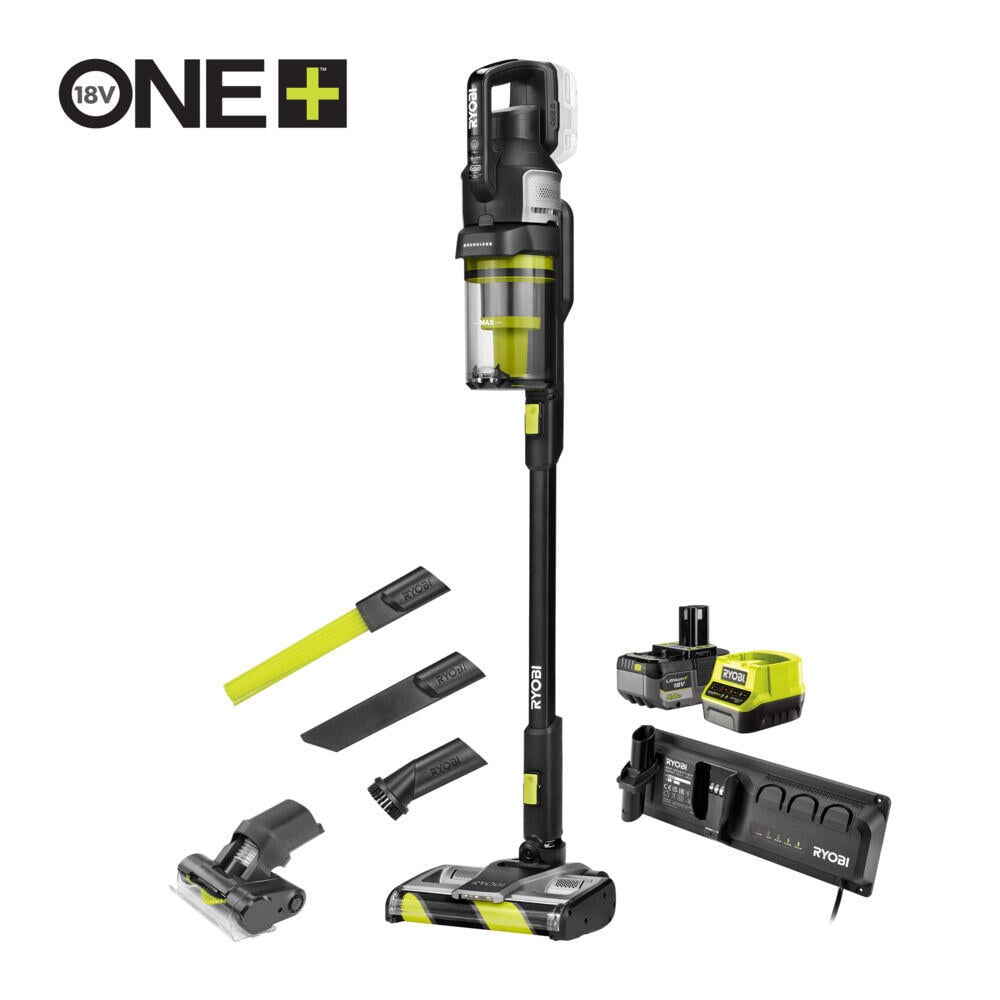 Ryobi 18V ONE+ Børsteløs Støvsuger Premium sett