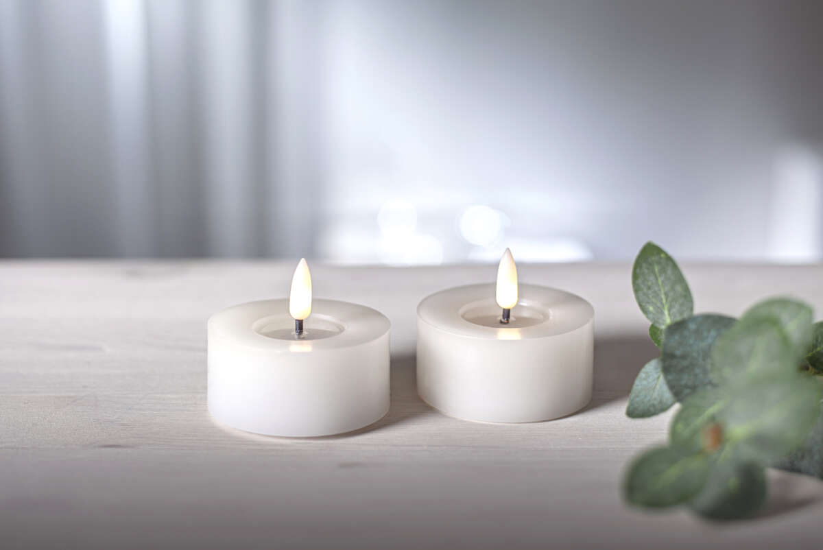 Flamme Flow LED t-lys 2-pk