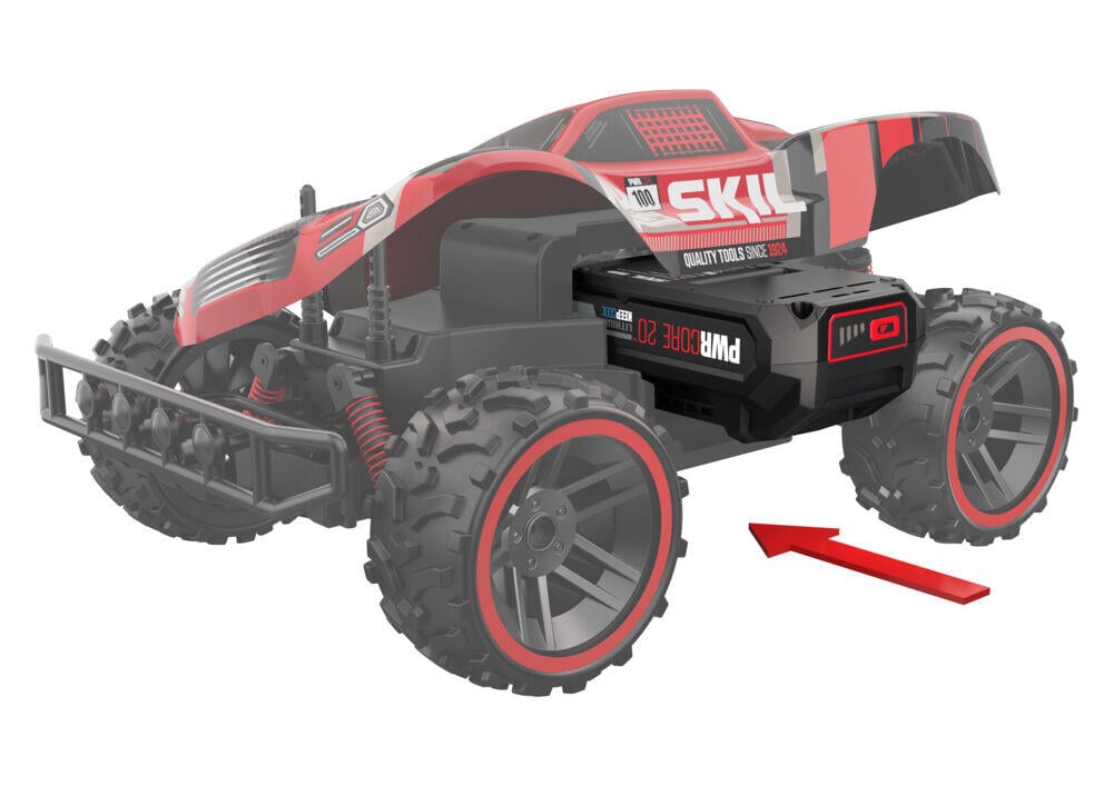 Skil 3021 RC bil og slagdrill m/batteri