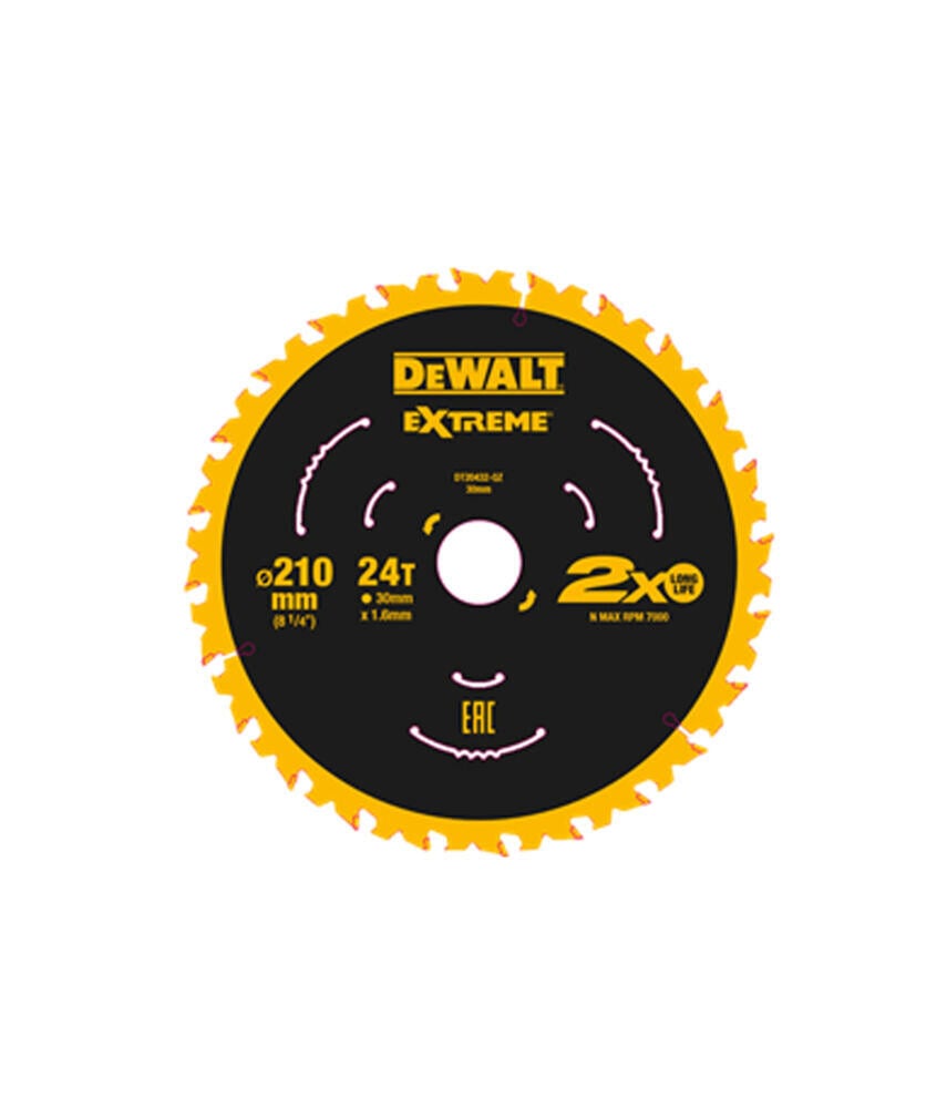 Dewalt DT20432-QZ Sirkelsagblad 210mm 24T Universal