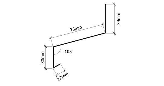 Verform Vindusbeslag over 3"