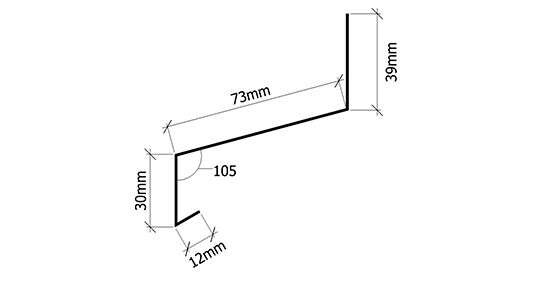 Verform Vindusbeslag over 3"