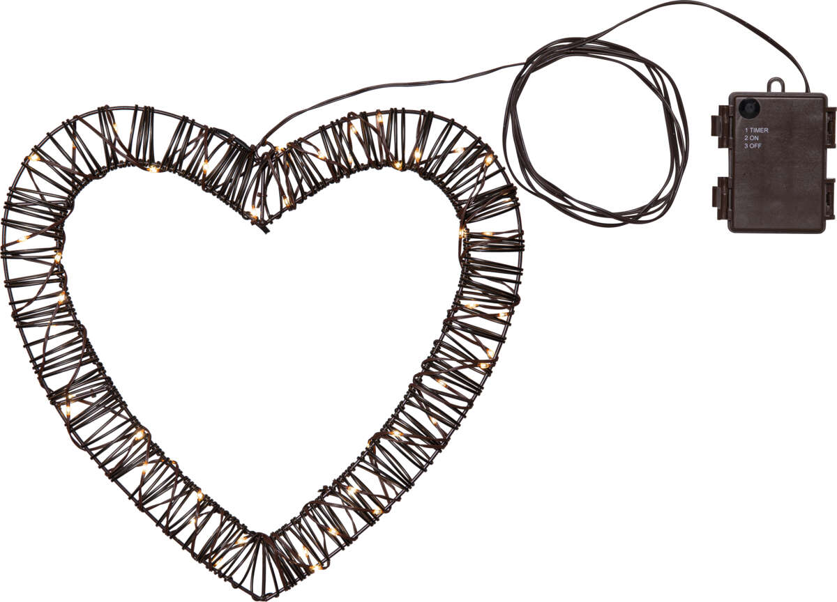 Vicky hjerte krans 40 cm