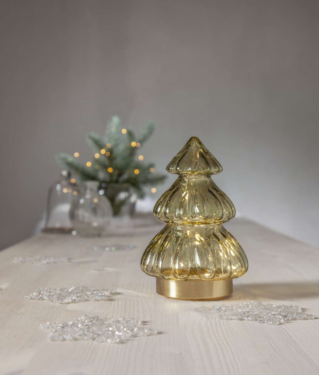 Abete LED juletre i glass