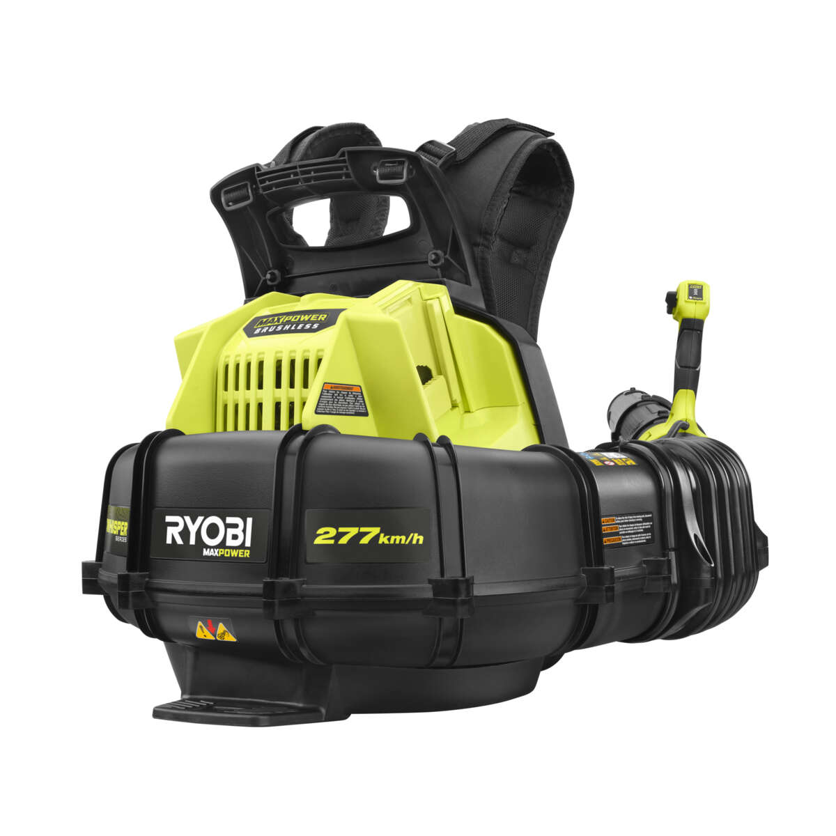 Ryobi Max Power RY36BPXB-0 Whisper™ ryggsekk løvblåser u/batteri