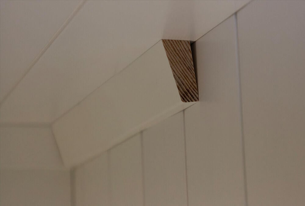 Combiwood 21x34x4400 taklist rund malt i Klassisk hvit