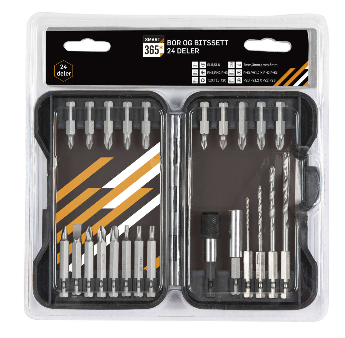 Smart 365* bor- og bitssett 24 deler