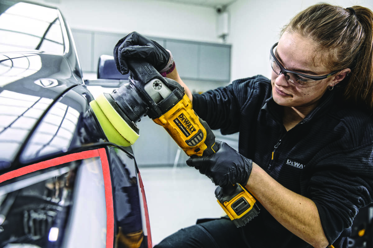 DEWALT Poleringsmaskin 18V, børsteløs motor, 125mm