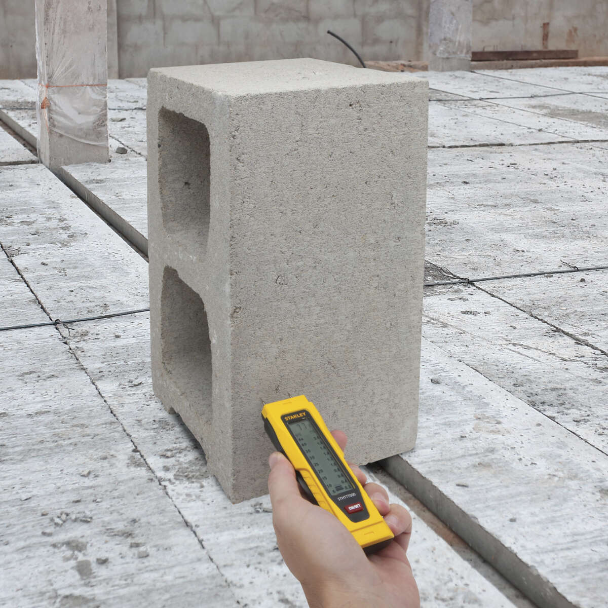 STANLEY Fuktmåler for tre og byggematerialer. LCD-skjerm.