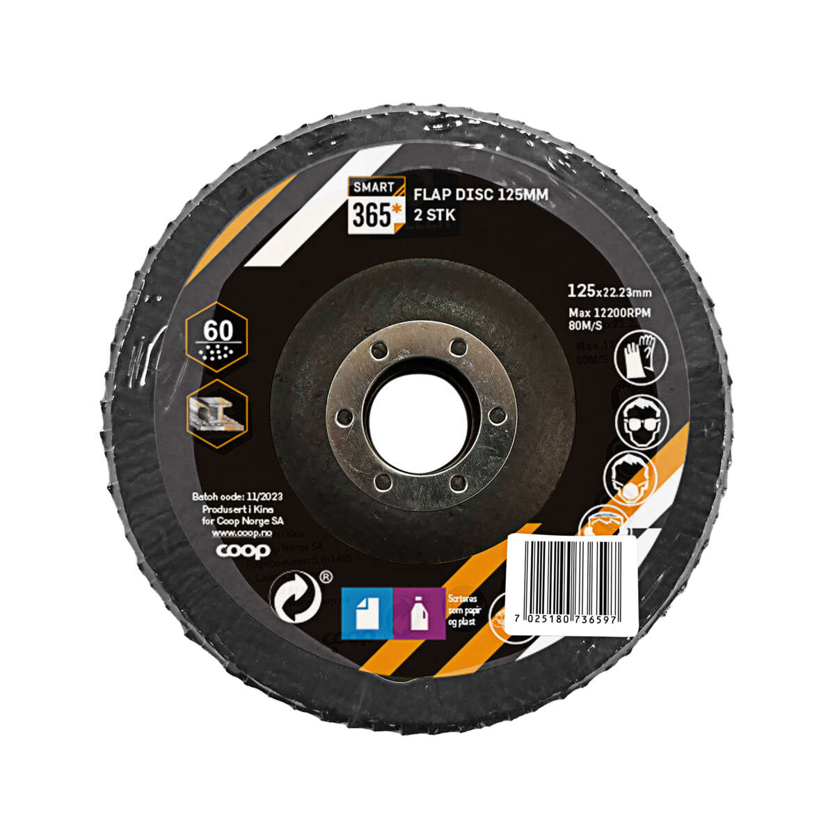 Smart 365* slipeskive til vinkelsliper 2-pk