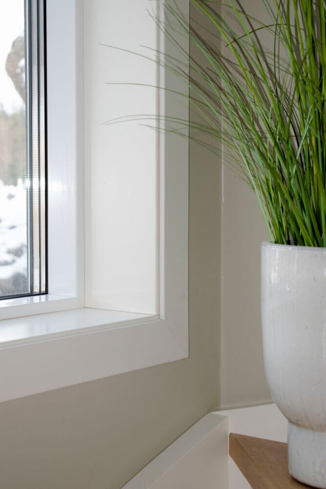 Combiwood 10x58 Dørsett karmlist rund malt