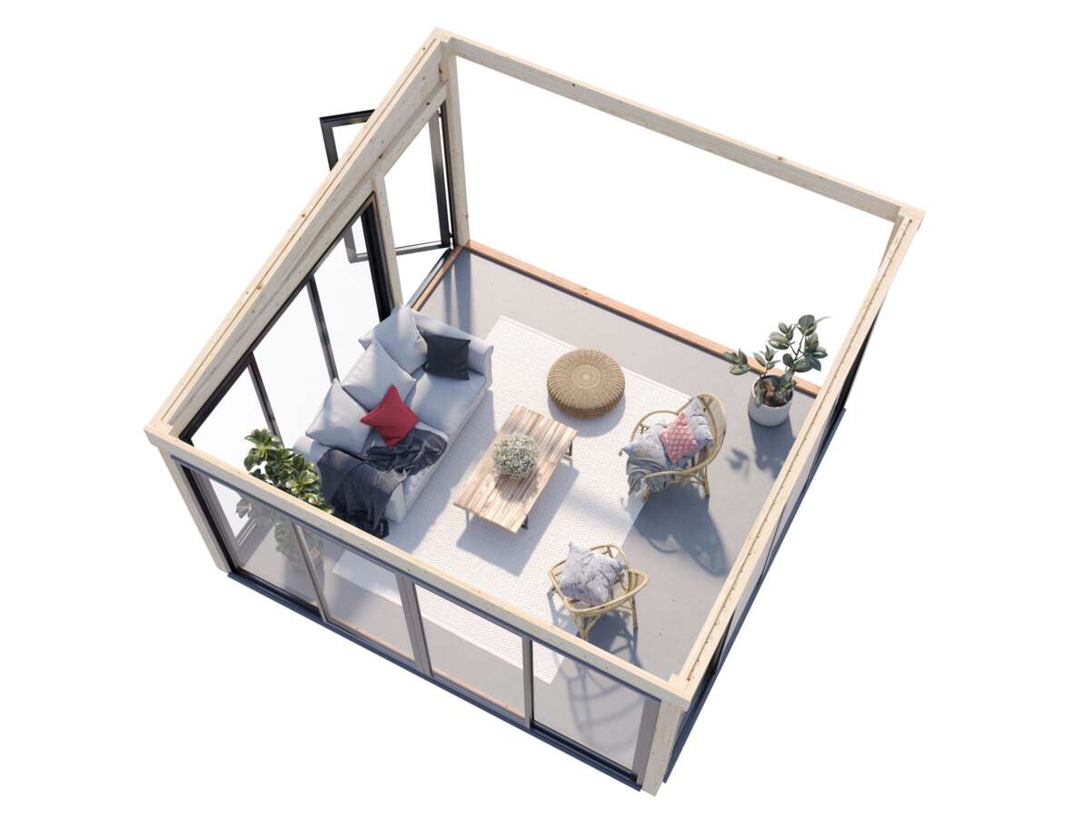 Palmako Lumi Slide Plus hagestue 16.6 m2