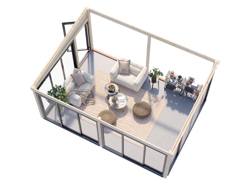 Palmako Lumi Slide hagestue 23.3 m2