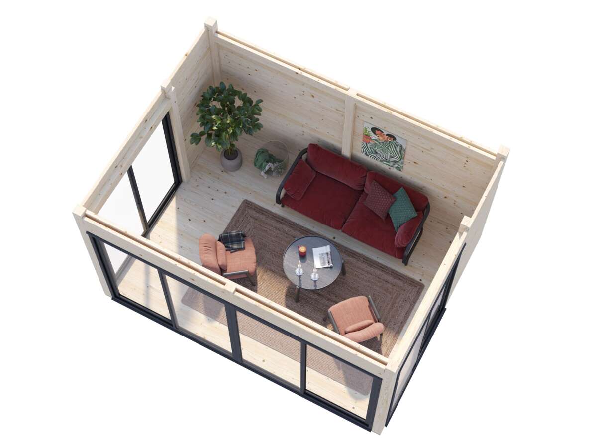 Palmako Serena 2 Slide Plus hagestue 12.6 m2