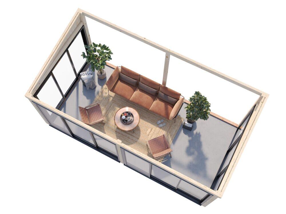 Palmako Lumi Slide hagestue 16.2 m2