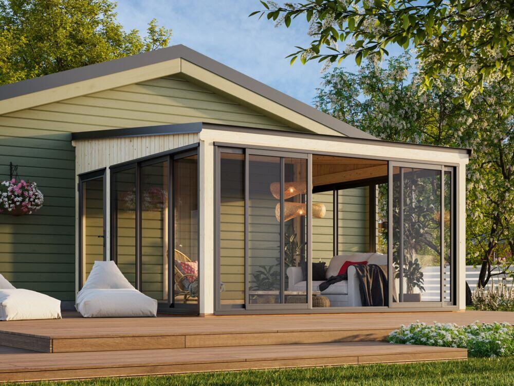 Palmako Lumi Slide Plus hagestue16.6 m2