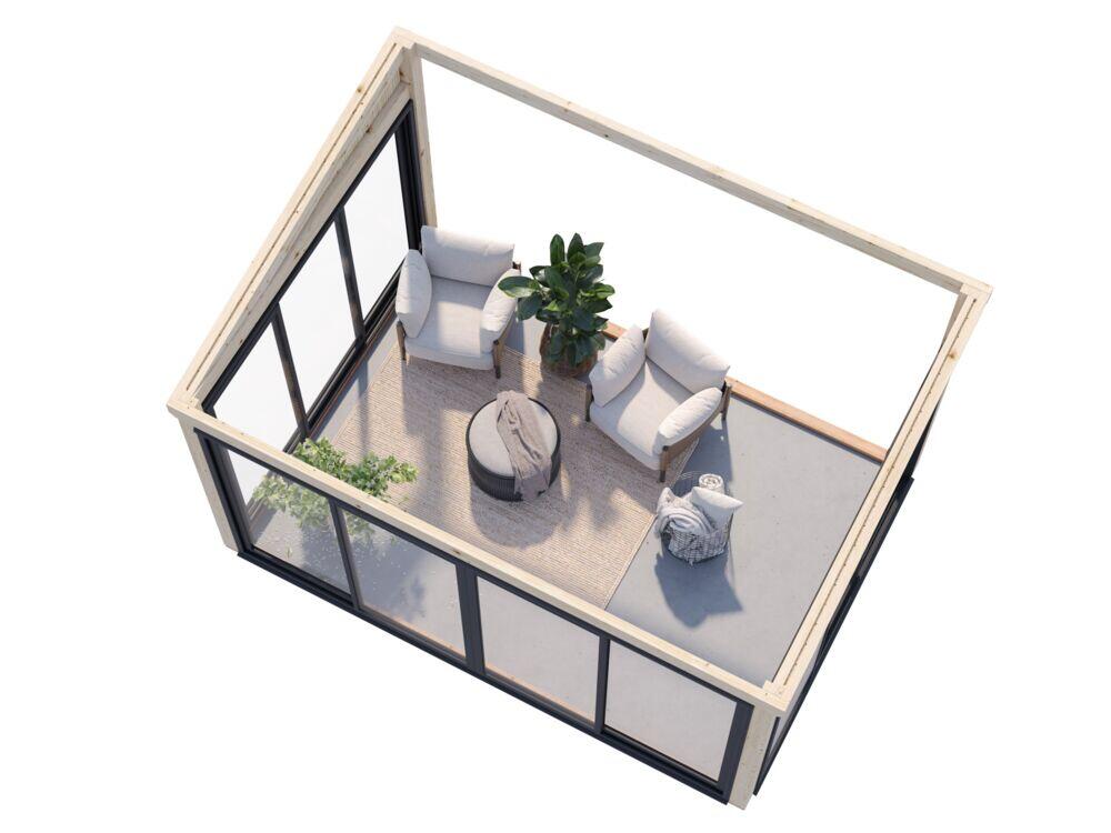 Palmako Lumi Slide Plus hagestue 11.6 m2