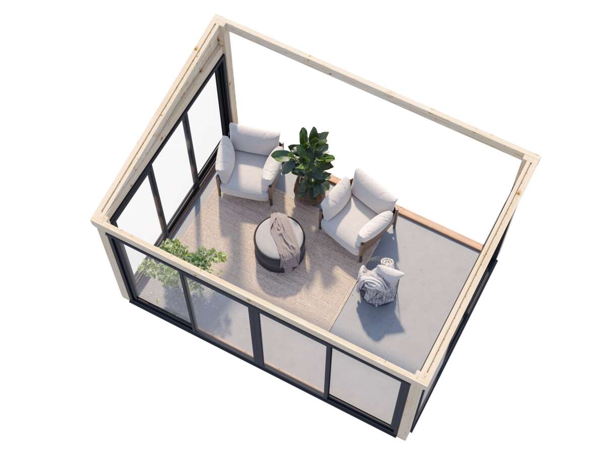 Palmako Lumi Slide Plus hagestue 11.6 m2