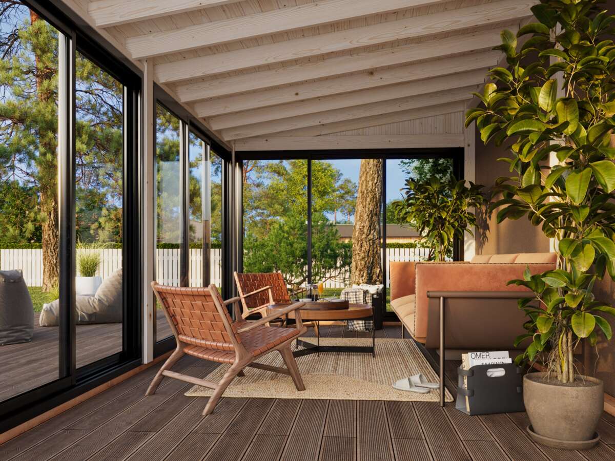 Palmako Lumi Slide Plus hagestue 16.2 m2