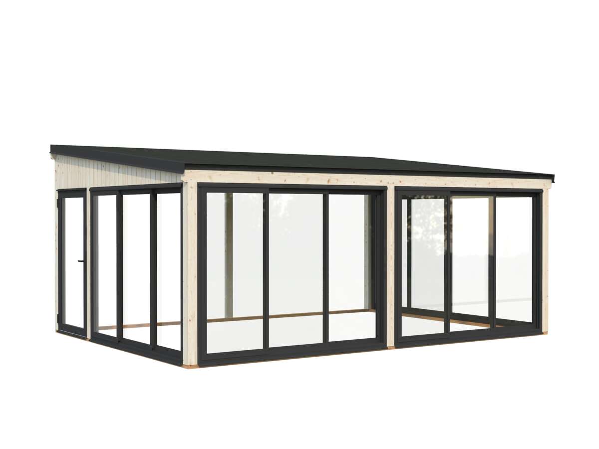 Palmako Lumi Slide Plus hagestue 23,3 m2