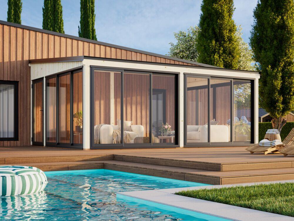 Palmako Lumi Slide hagestue 23.3 m2